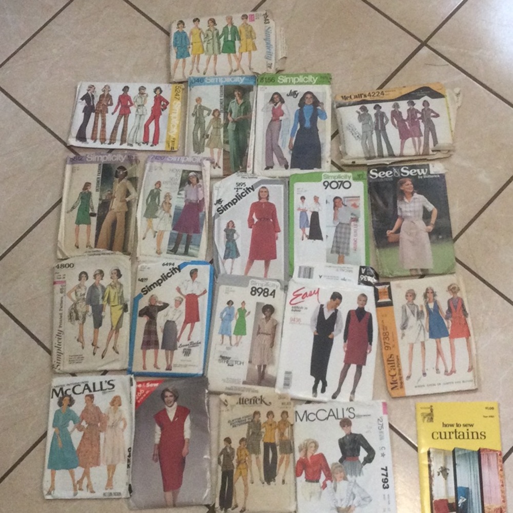 Bundle 19 Sewing patterns,various brands